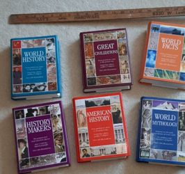Set of six history books 2003