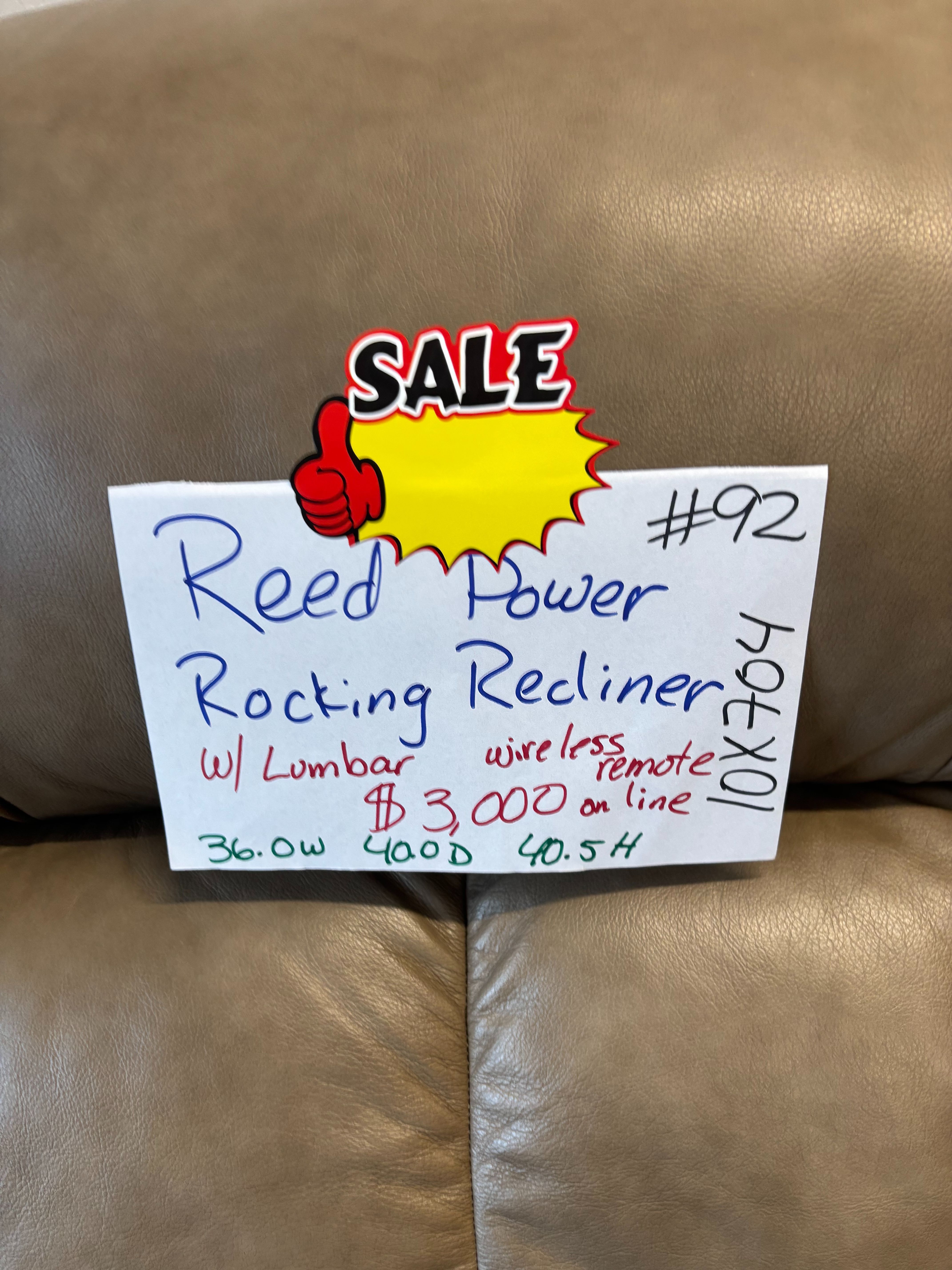 Lazy boy Rocking Recliners LEATHER Power with Lumbar