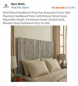 King Wood Headboard