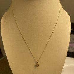 14 karat gold necklace and Charm