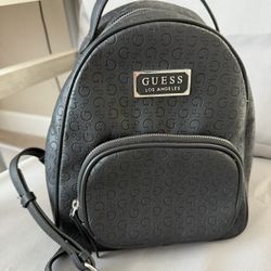 GUESS Small Backpack Bag Handbag Purse - Black