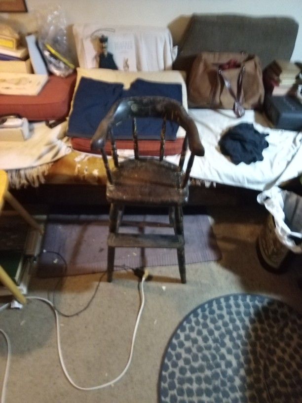 Beautiful Antique Children's High Chair