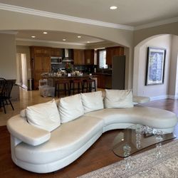 Modern leather couch