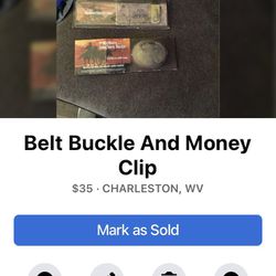 Belt Buckle Money Clip