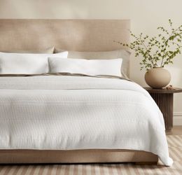 Boll & Branch Waffle King Duvet + Shams