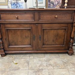 Craftsman Wood Buffet Table