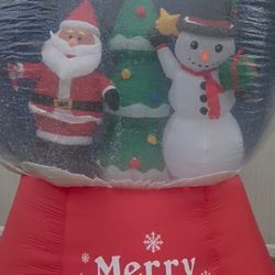 12 Foot Gemmy Christmas Snow Globe