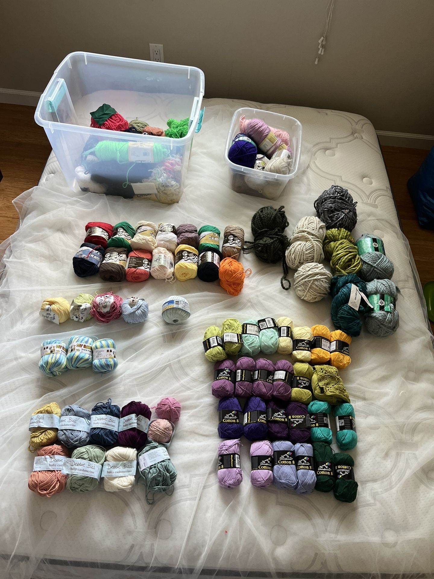 Destash Yarn Wool Cashmere Cotton Silk And Tools