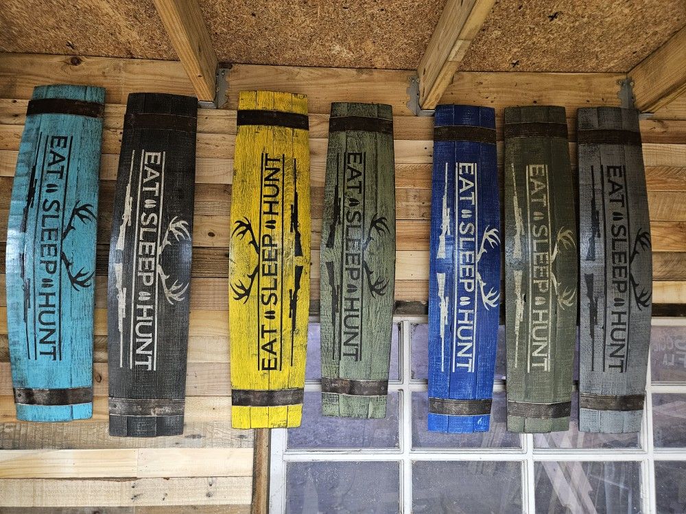 Eat-sleep-hunt Mancave Sign 