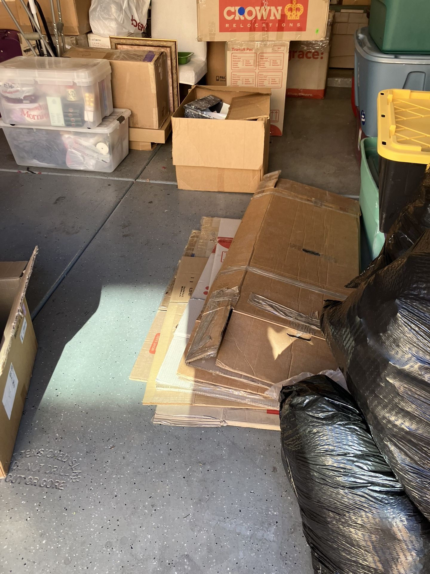 Larger Boxes/four Bags of Packing Material