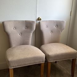Beige/Grey Chairs 
