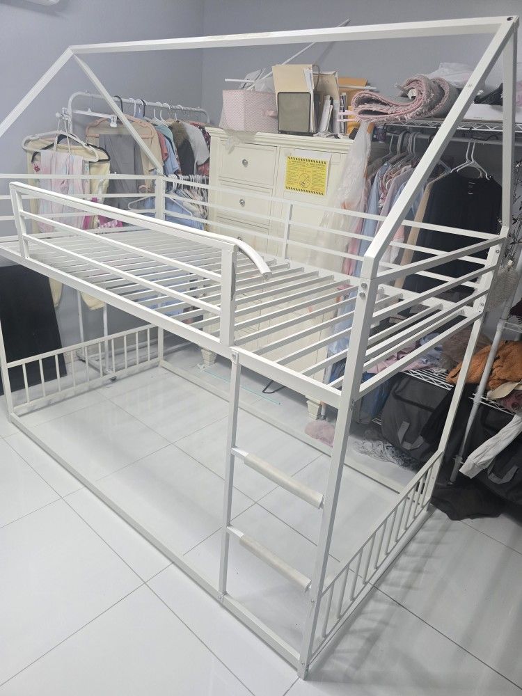 Bunk Bed  Twin Over Twin Small Not To Tall For Little Kids 