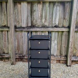 Black & Gold 5 Drawer Storage Organizer