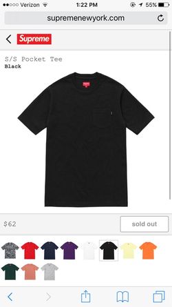 Supreme tee size large