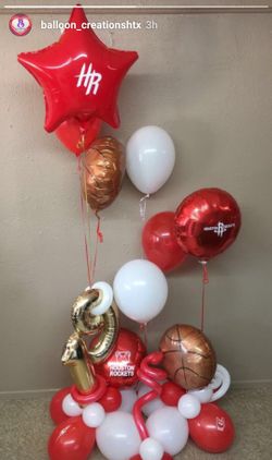 Sports team balloons