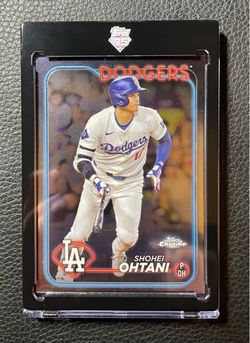 2024 Shohei Ohtani Topps Chrome #1. MVP & 50/50, 1st Dodger Card. Los Angeles Dodgers