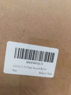 Program Vacuum motor