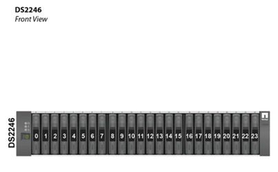 NetApp DS2246 SAS Disk Shelf 24x900GB 10K Rails Power IOM6 New