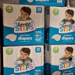 Size 5 Gentle Steps Diapers 