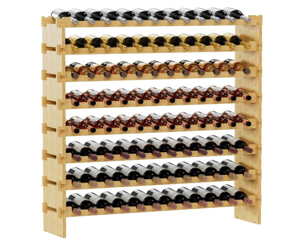 Bambloom Wine Rack Freestanding Floor #0420