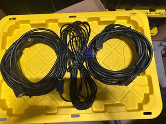 3 - 25’ VGA CABLES