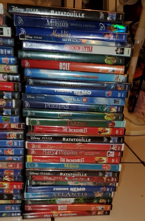 124 Disney Dvds Classic Platinum Pixar RARE