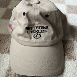 Ray Catena Lexus Tan Baseball Hat Adjustable Cap Strapback Flag Logo OSFA  