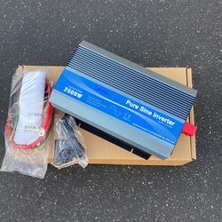 2500 watt Inverter Pure sine Wave car Power Inverter 12v to 110v /120V Inverter for car Vehicles Truck Camping Solar Panel Power Converter Adapter wit