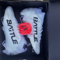 White Battle Cleats 