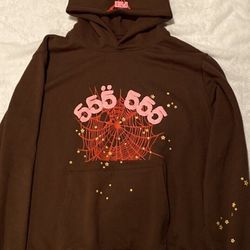 Sp3der Worldwide "555" Hoodie Size Medium And  Extra Large Brown Pink Young Thug Hoodie Sweatshirt