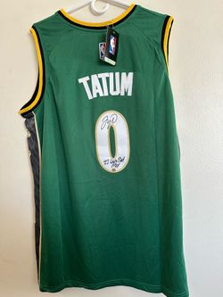 JAYSON TATUM SIGNED BOSTON CELTICS AUTOGRAPHED NIKE BASKETBALL JERSEY W/COA XL 7-2