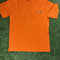 Stussy orange shirt