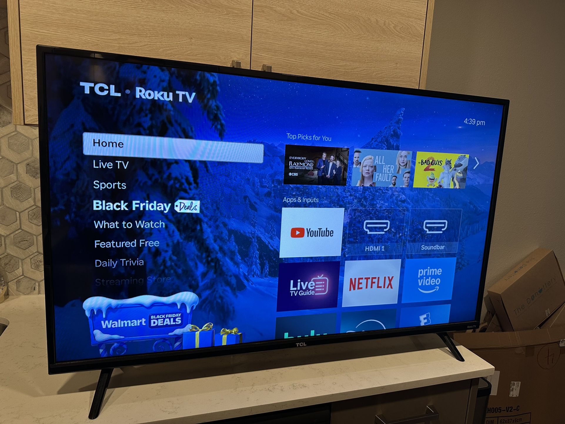 43” TCL Roku Smart TV