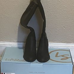 Lifestride Soft System, Black Boots Size 7