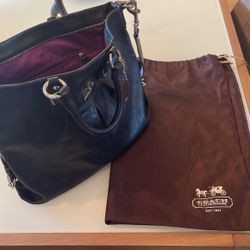 Coach Leather Satchel Shoulder Handbag