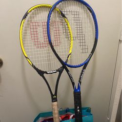 2 Tennis Rackets Wilson & Prince 
