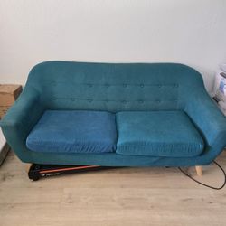 Teal Sofa And Chair