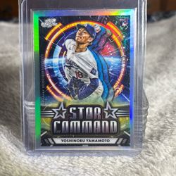2024 Topps Cosmic Yoshinobu Yamamoto Rookie Refractor 
