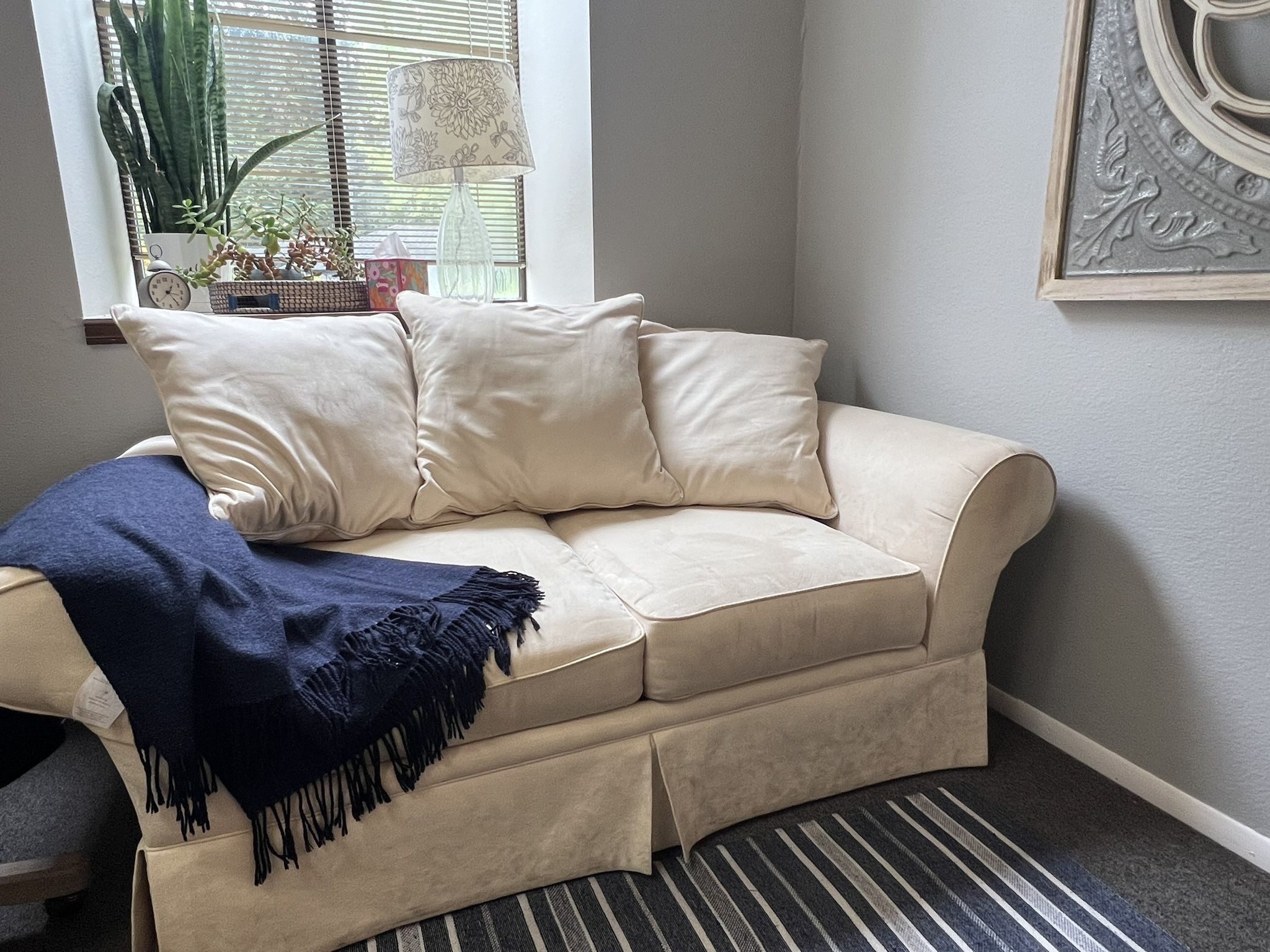 Two Matching Loveseat Couches