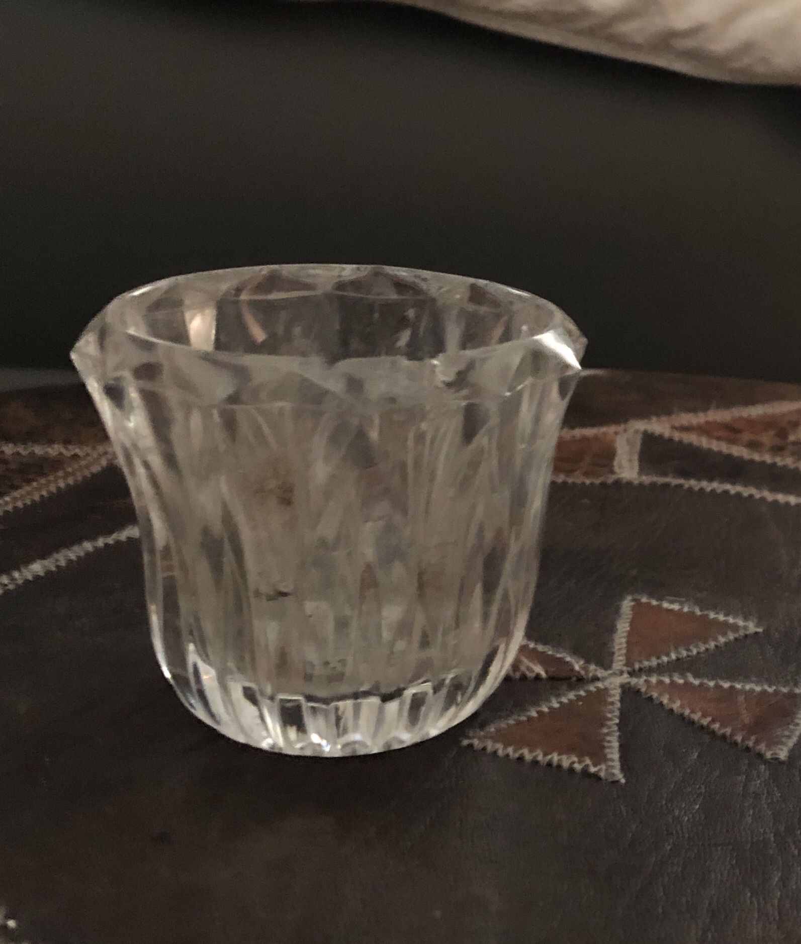 Crystal Ash trays/candle holders