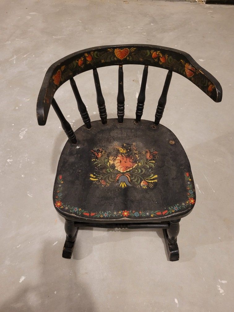 Vintage Small Rocking Chair Rocker Childrens