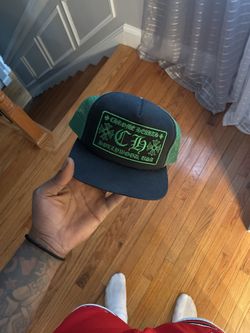 Green chrome hearts trucker