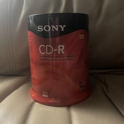 Sony Red CD-R Pack 100 Discs New Sealed Collectors Old School PC Computing Data
