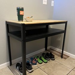 Wooden Top Metal frame Table