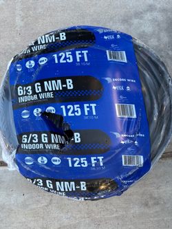Romex 6/3. 125’ft new