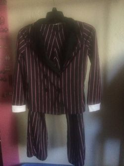 2 Girls Gangster Costume medium & large