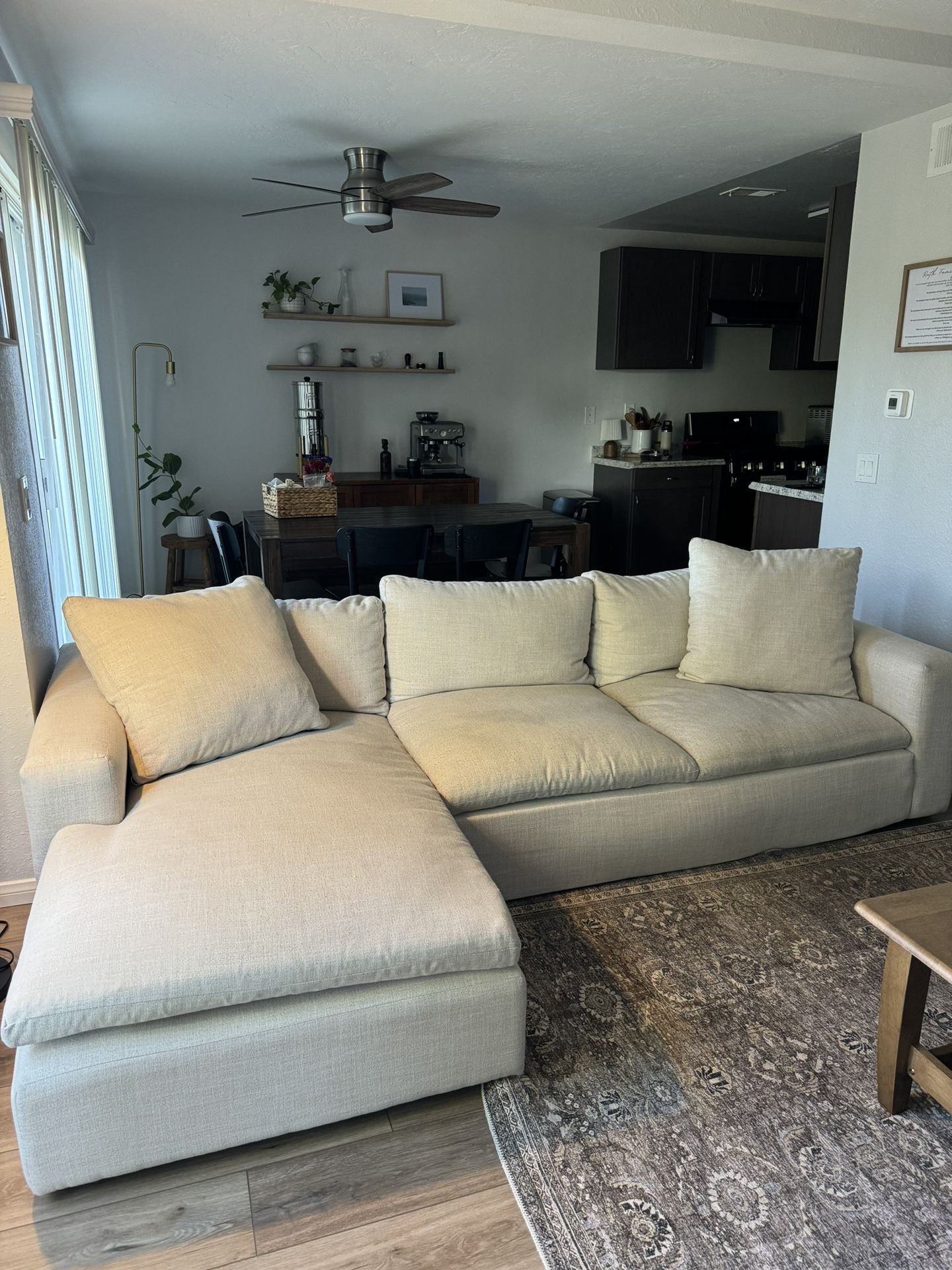 Living Spaces Shuffle Sofa