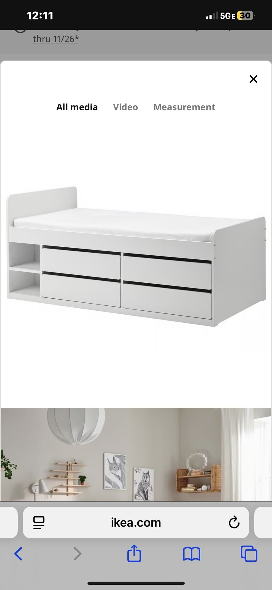 Twin Bed With Drawers