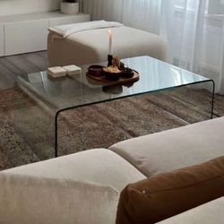 CLEAR GLASS COFFEE TABLE for sale 🤍🤍🤍