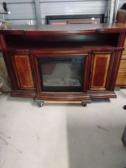 Electric Fireplace TV Console Cabinet